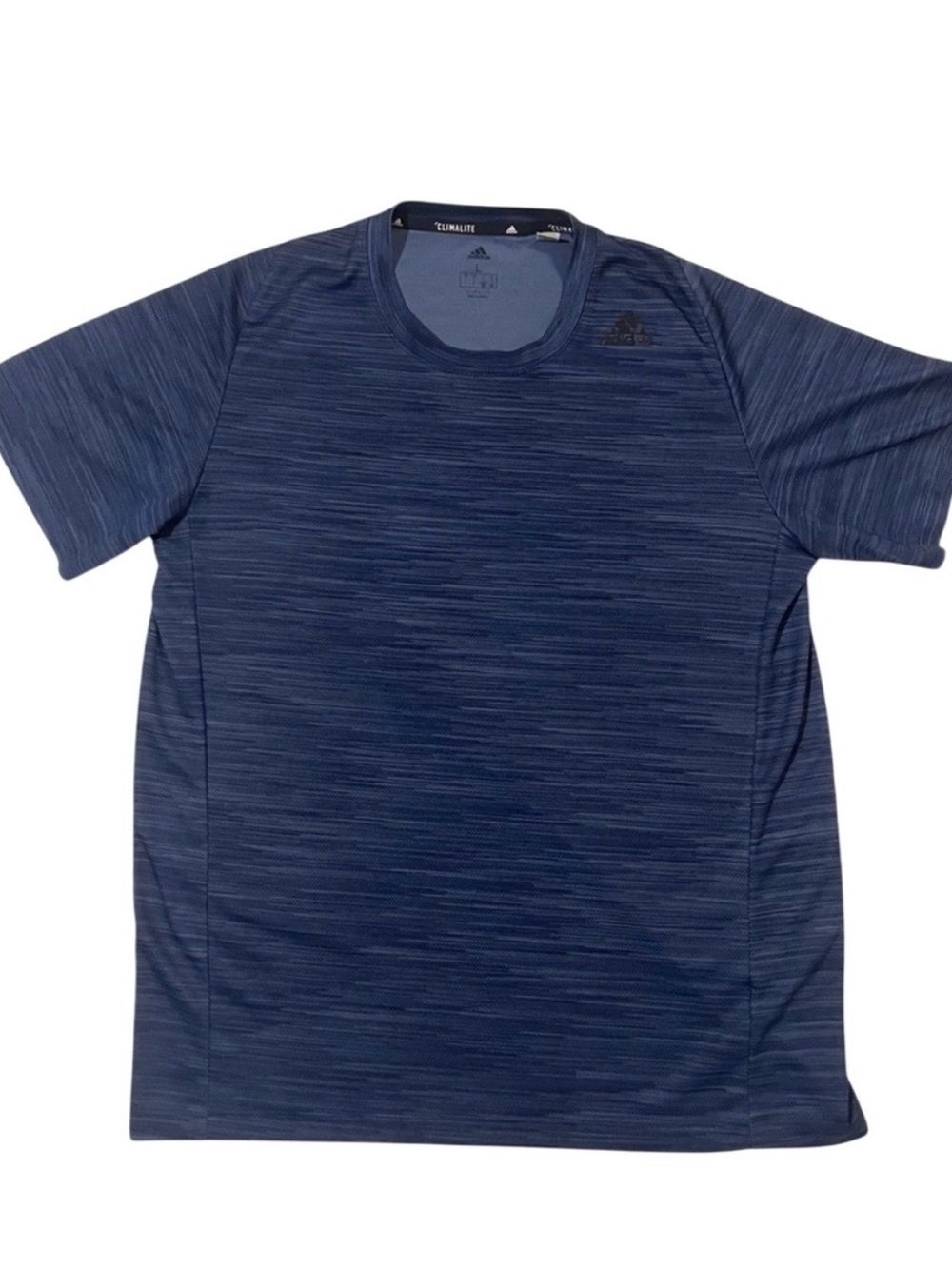 Adidas Climalite Men’s Large Blue Athletic Running Training Workout Tee